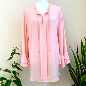 Ralph Lauren long sleeve blouse cream Sz XXL